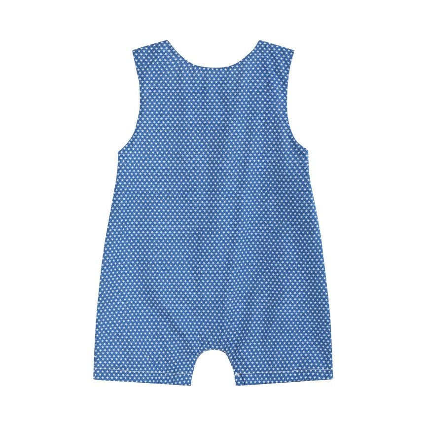 Blue and White Smocked USA Popsicle Jon Jons