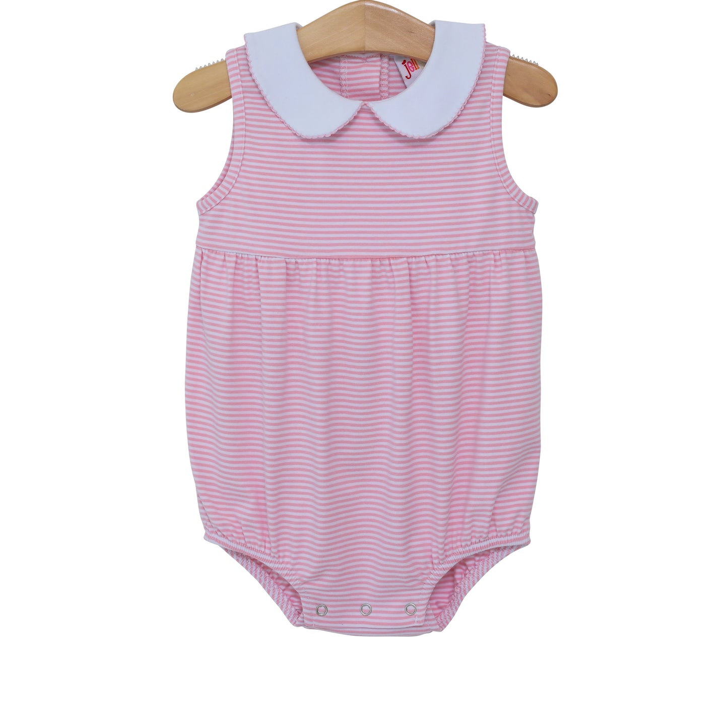Charlotte Sleeveless Bubble Light Pink Stripes