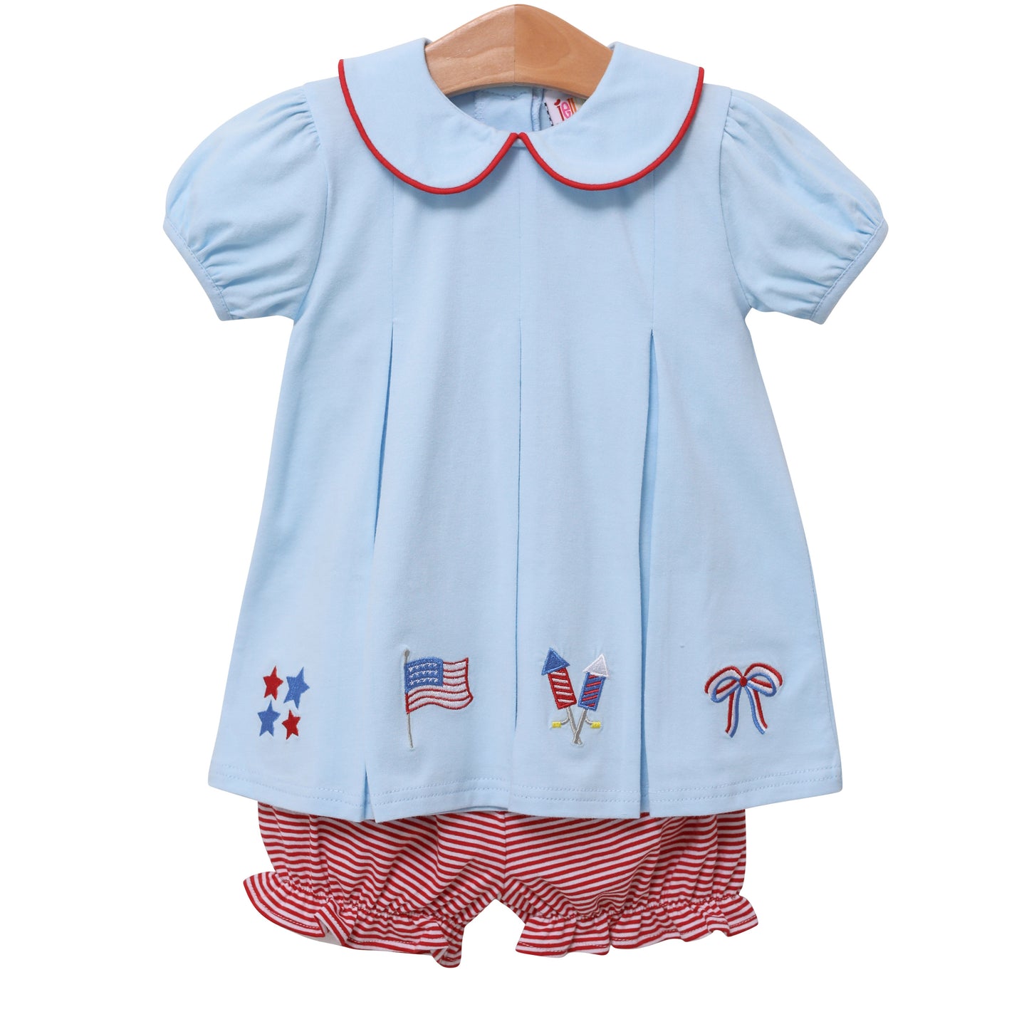 Patriotic Pleated Bloomer Set